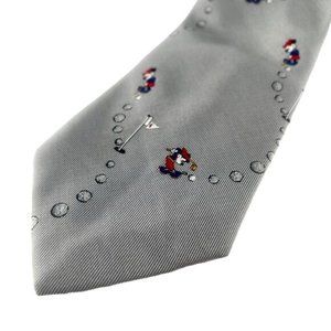 Disney Grey Striped Micky Mouse Golf Balancine The Tie Works LA, USA